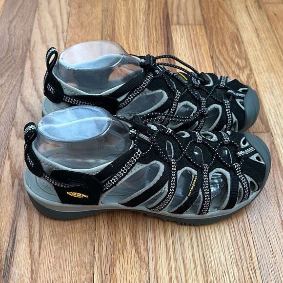 Keen Whisper Closed Toe Sport Black Waterproof Sandals Women’s Size 10 - Picture 2 of 10